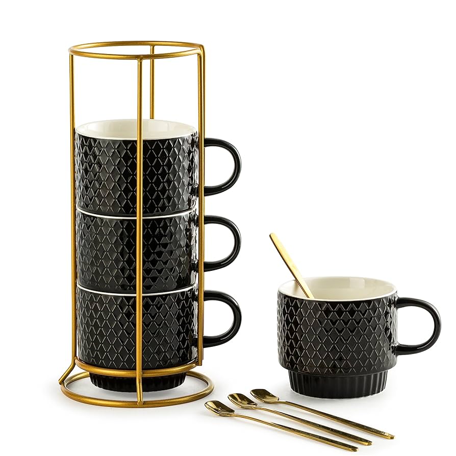 激レア！BUFFMAN & JAMINEMAN /COFFEE & REGGAE Amazon.com | Gomakren Coffee Mugs Set of 4, 13 Ounce